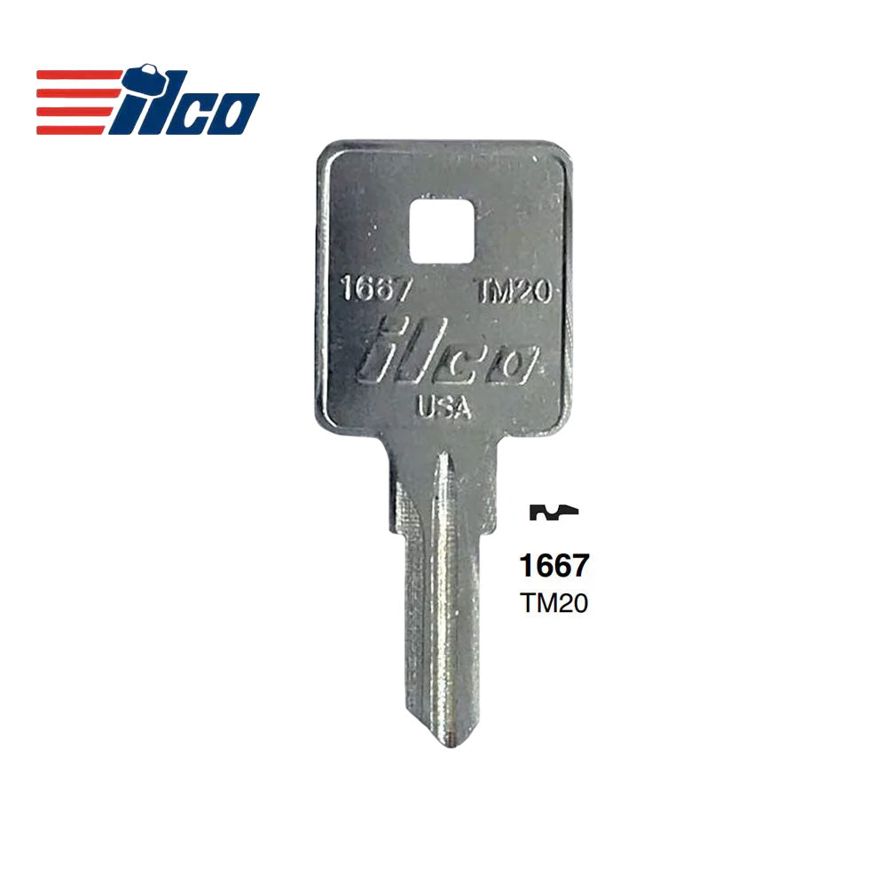 1667 Trimark Commercial & Residencial Key Blank - TRM-17D / TM20