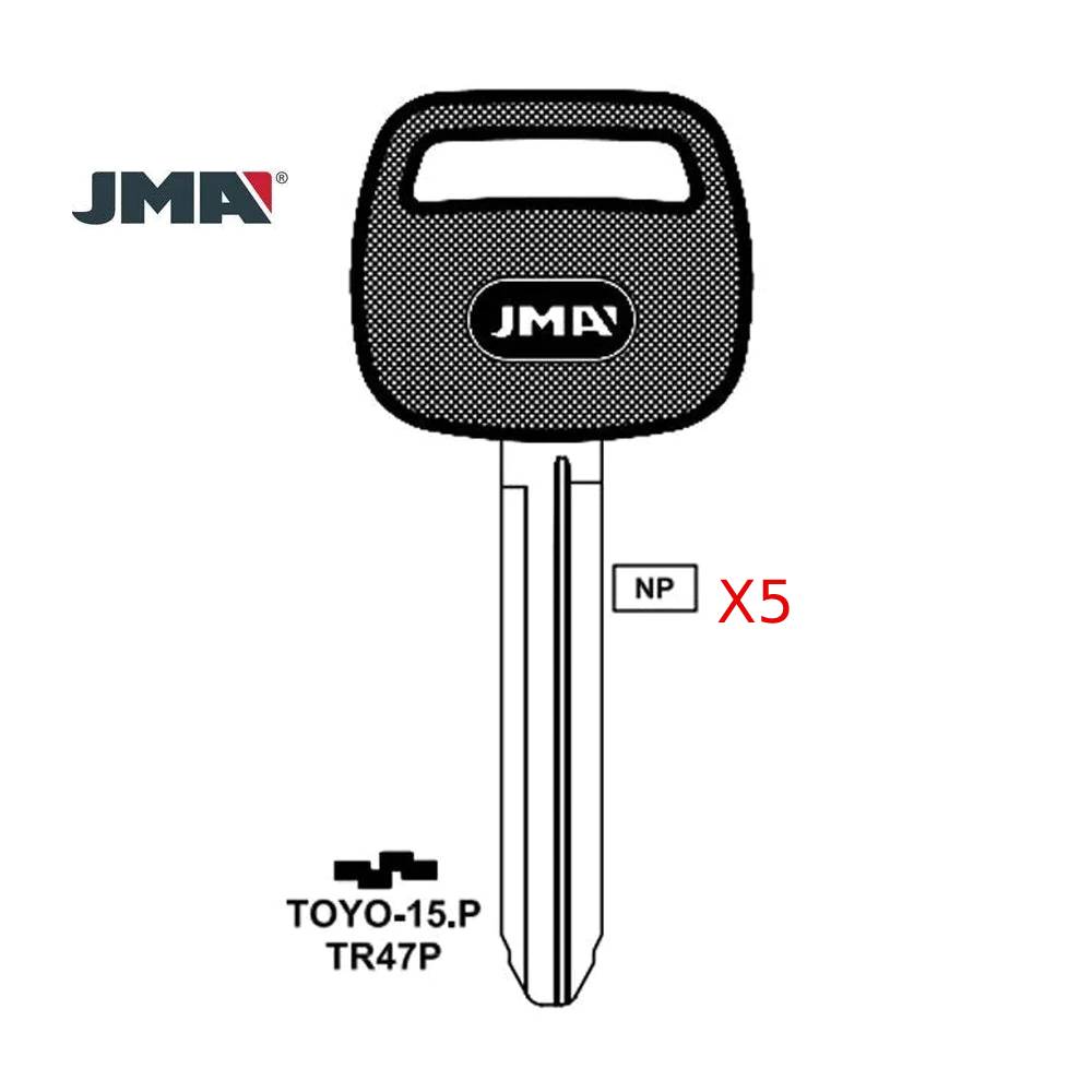 1990 - 2012 JMA Key Blank for Toyota Scion Suzuki/ TR47P (Packs of 5)