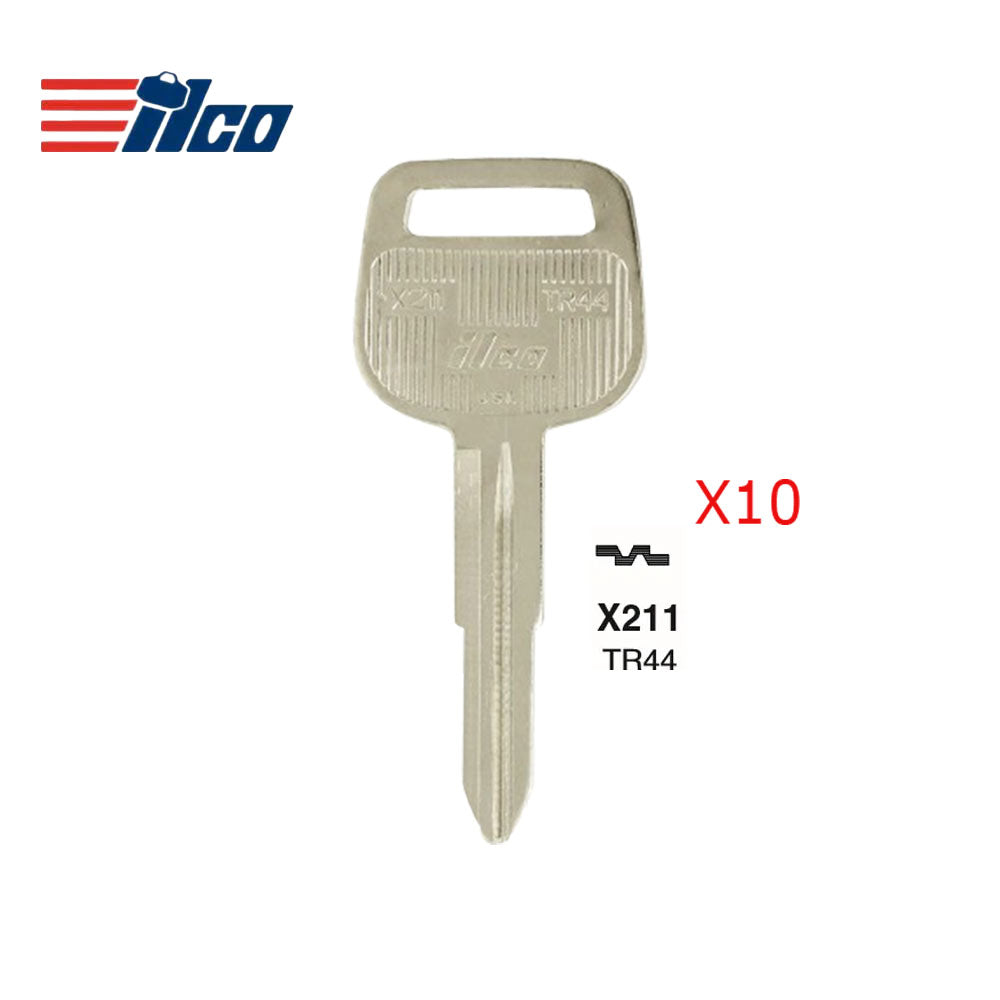 Toyota Key Blank - TOYO-33D / TR44 (Packs of 10)