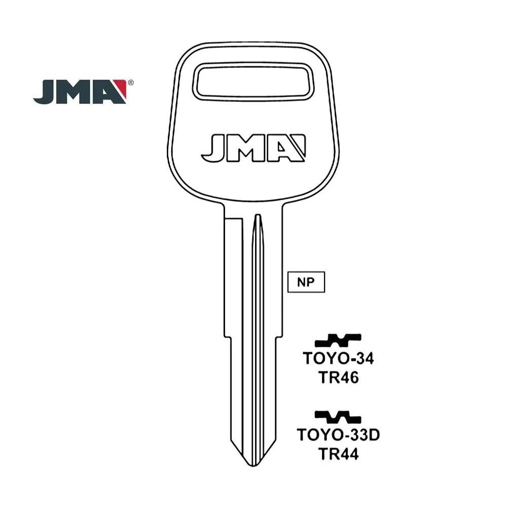 Toyota Key Blank - TR44 / TOYO-33D