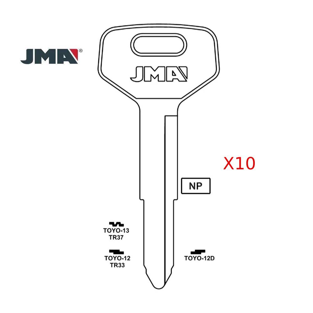 Toyota Key Blank - TR33 / TOYO-12 (Packs of 10)