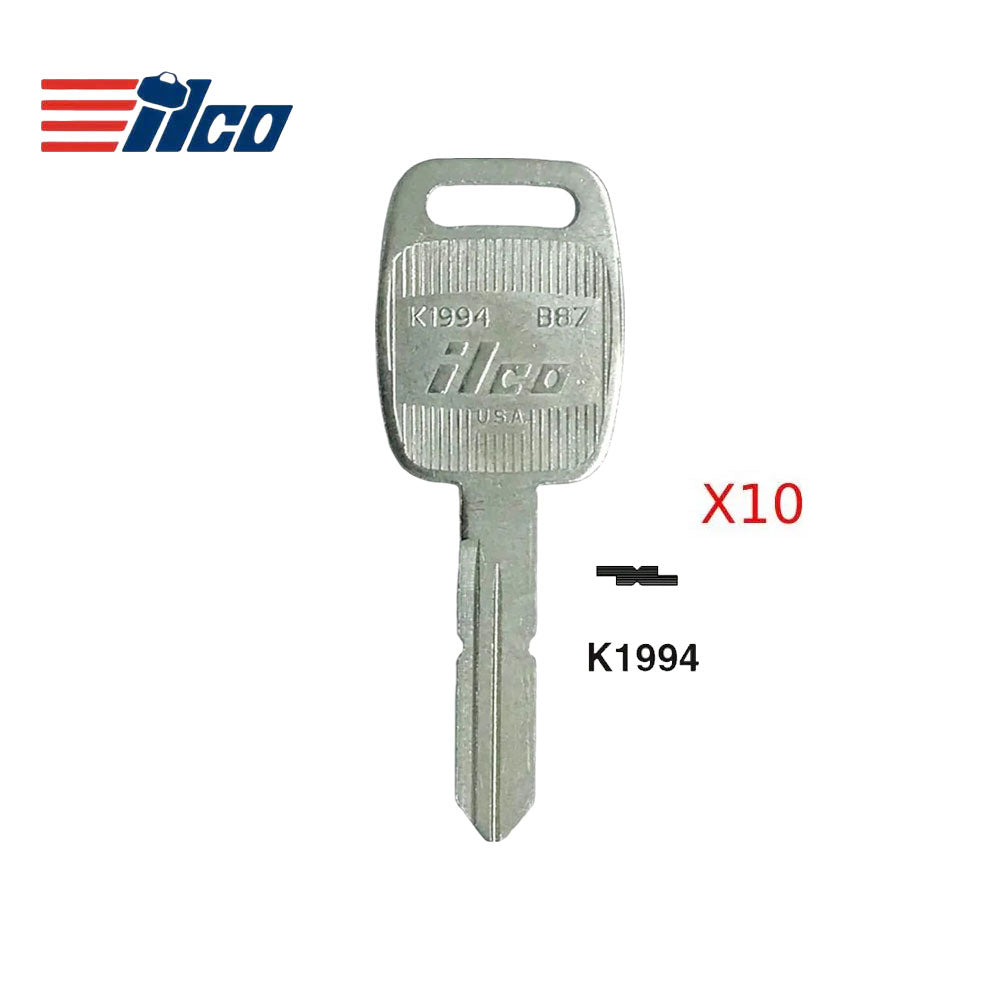 Kenworth Peterbilt Truck Key Blank - KEN-2D / K1994 (Packs of 10)