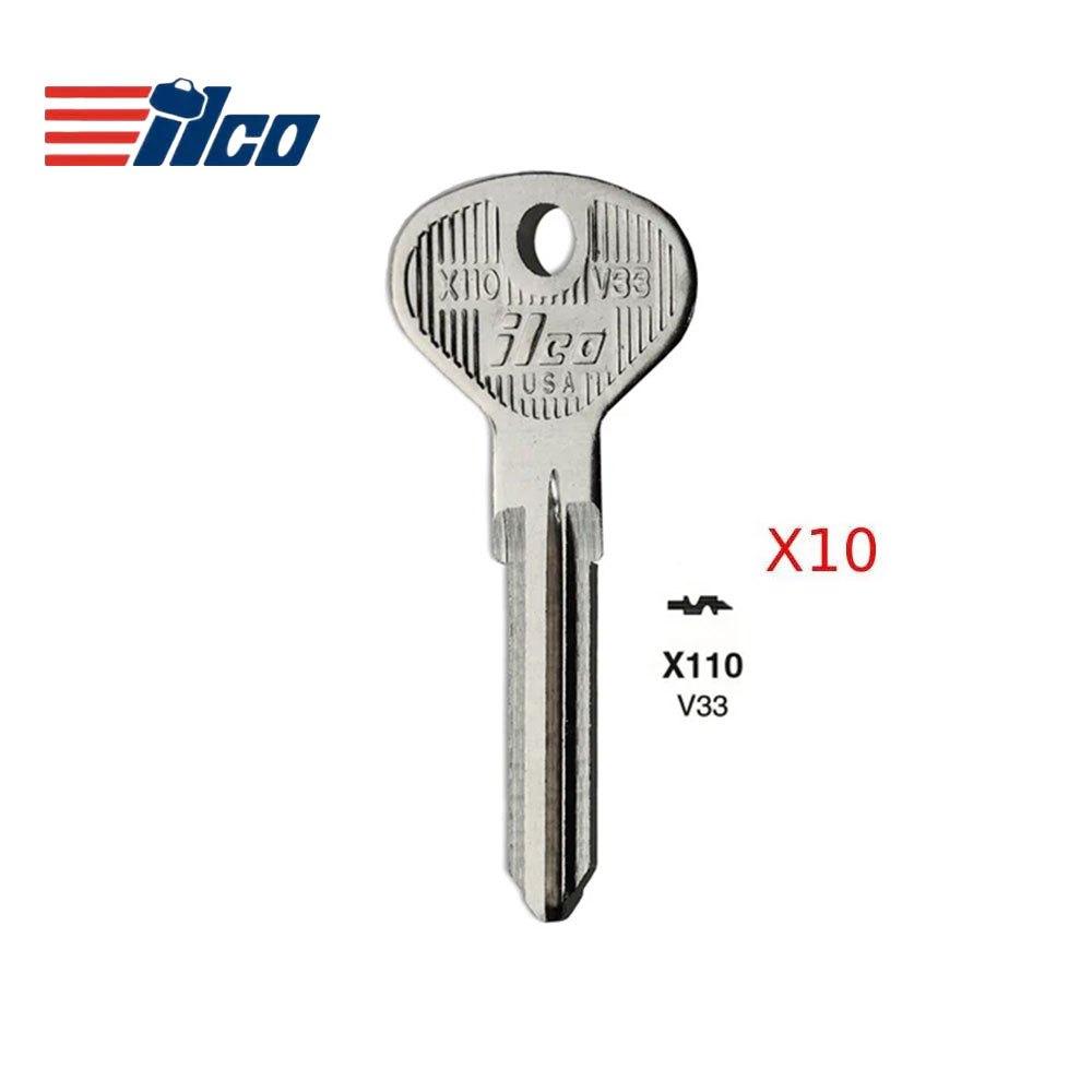 VW Key Blank - VO-N / X110 (Packs of 10)