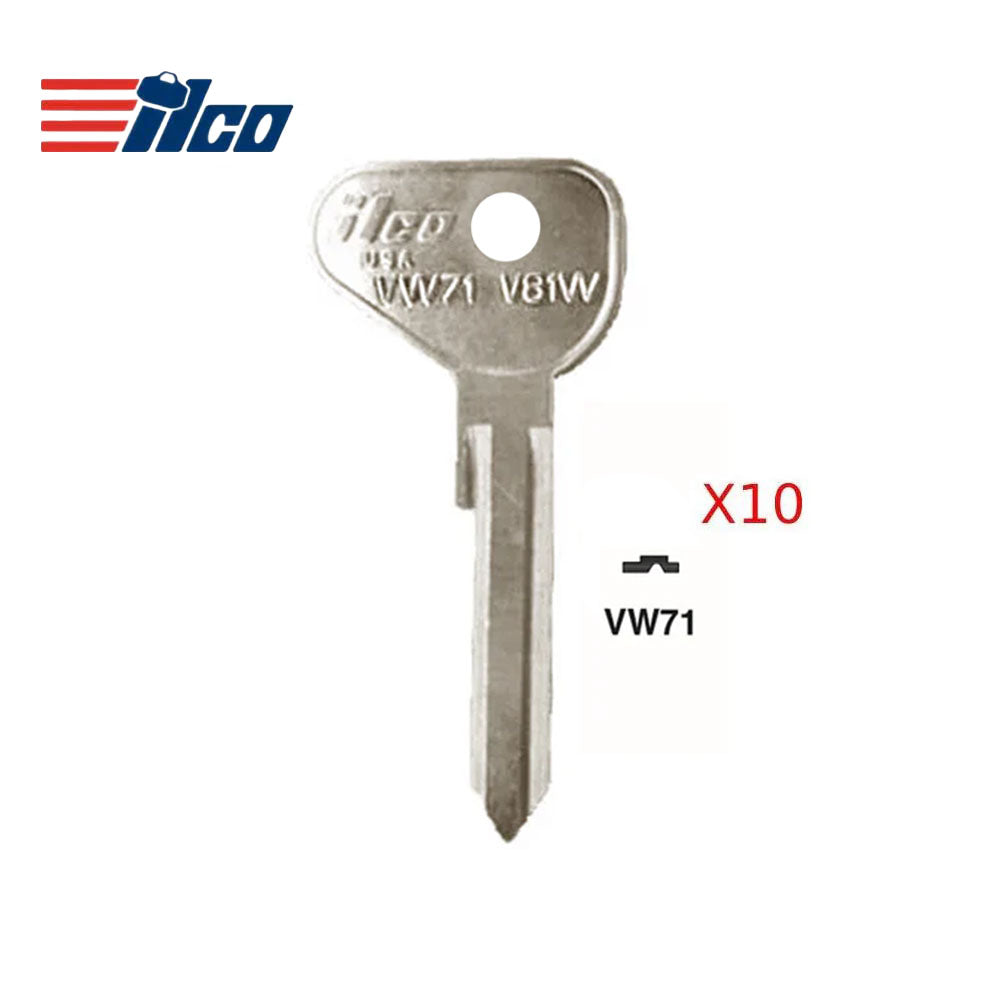 Volkswagen Volvo Key Blank - VO-M / VW71 (Packs of 10)