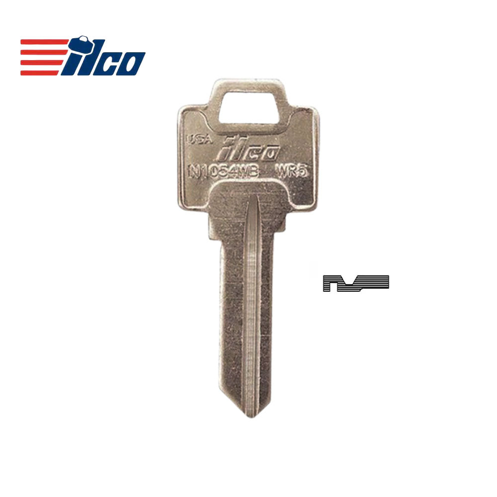 WR5 / N1054WB 5-Pin Weiser Keys - Brass Finish / WR5 BR - WEI-3