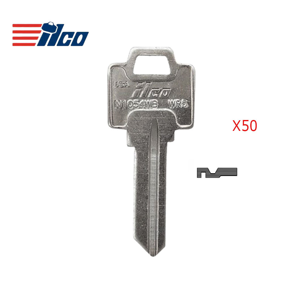 WR5 / N1054WB 5-Pin Weiser Keys - Nickel Plated Finish - WR5 NP - WEI-3 (50 Pack)