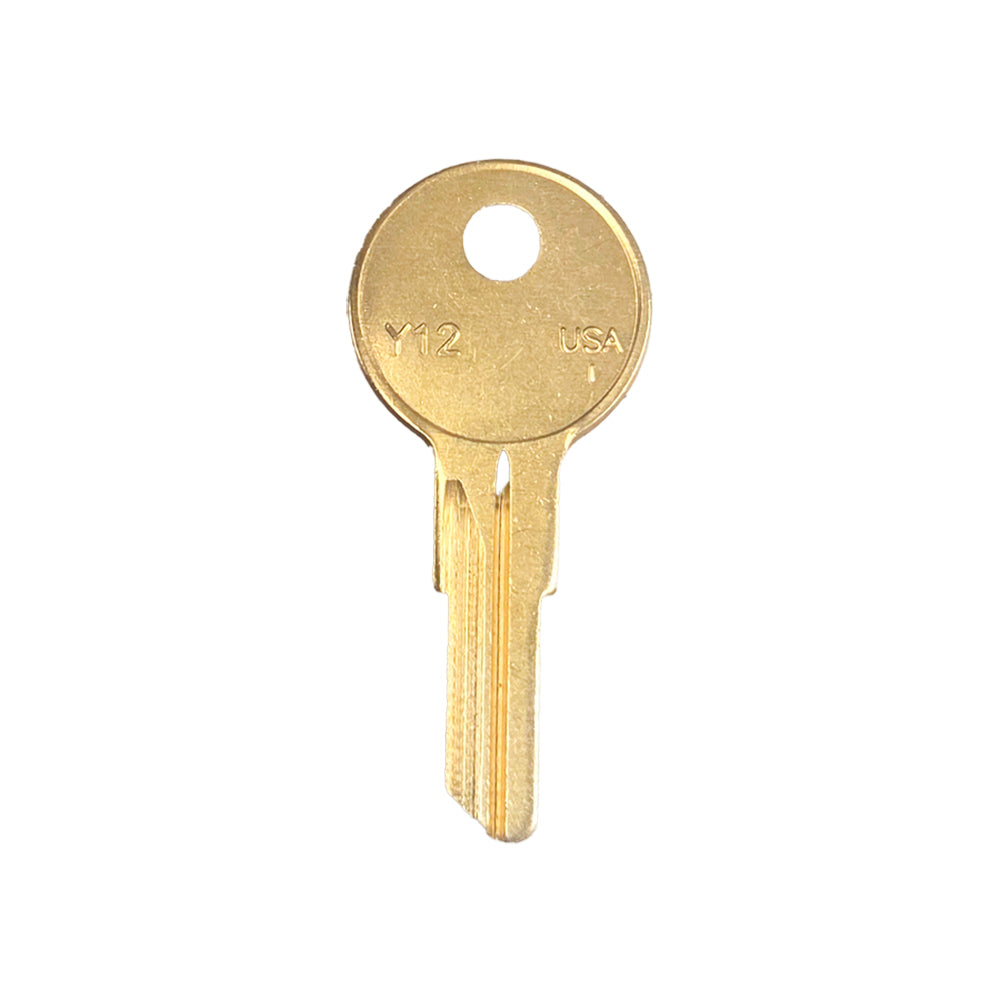 ILCO 9278 Yale 5-Wafer Cabinet Key Blank – Brass Finish (YA-45DE / Y12 BR)