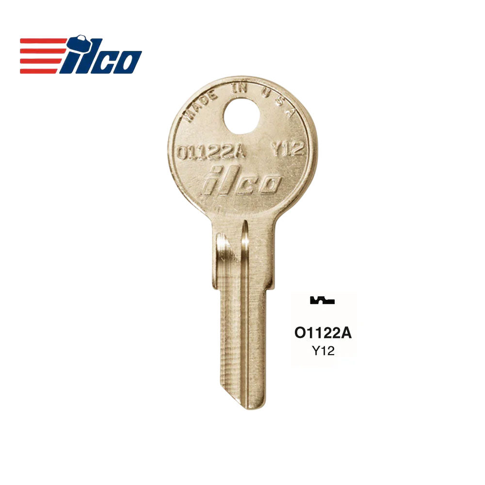 9278 Yale 5-Wafer Cabinet Key Bkank - Brass Finish - YA-45DE / Y12 BR