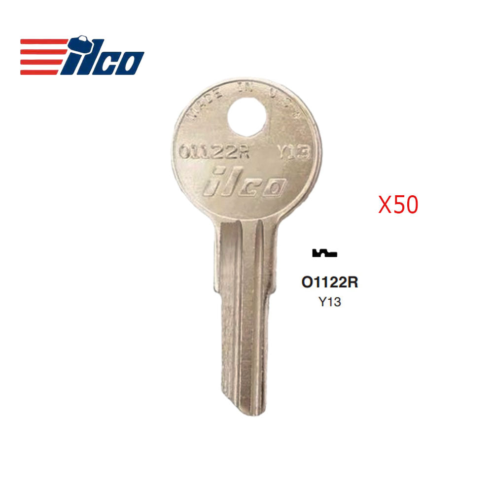 Yale 5-Wafer Cabinet Key Blank - Brass - YA-44E / Y13 BR (Packs of 50)