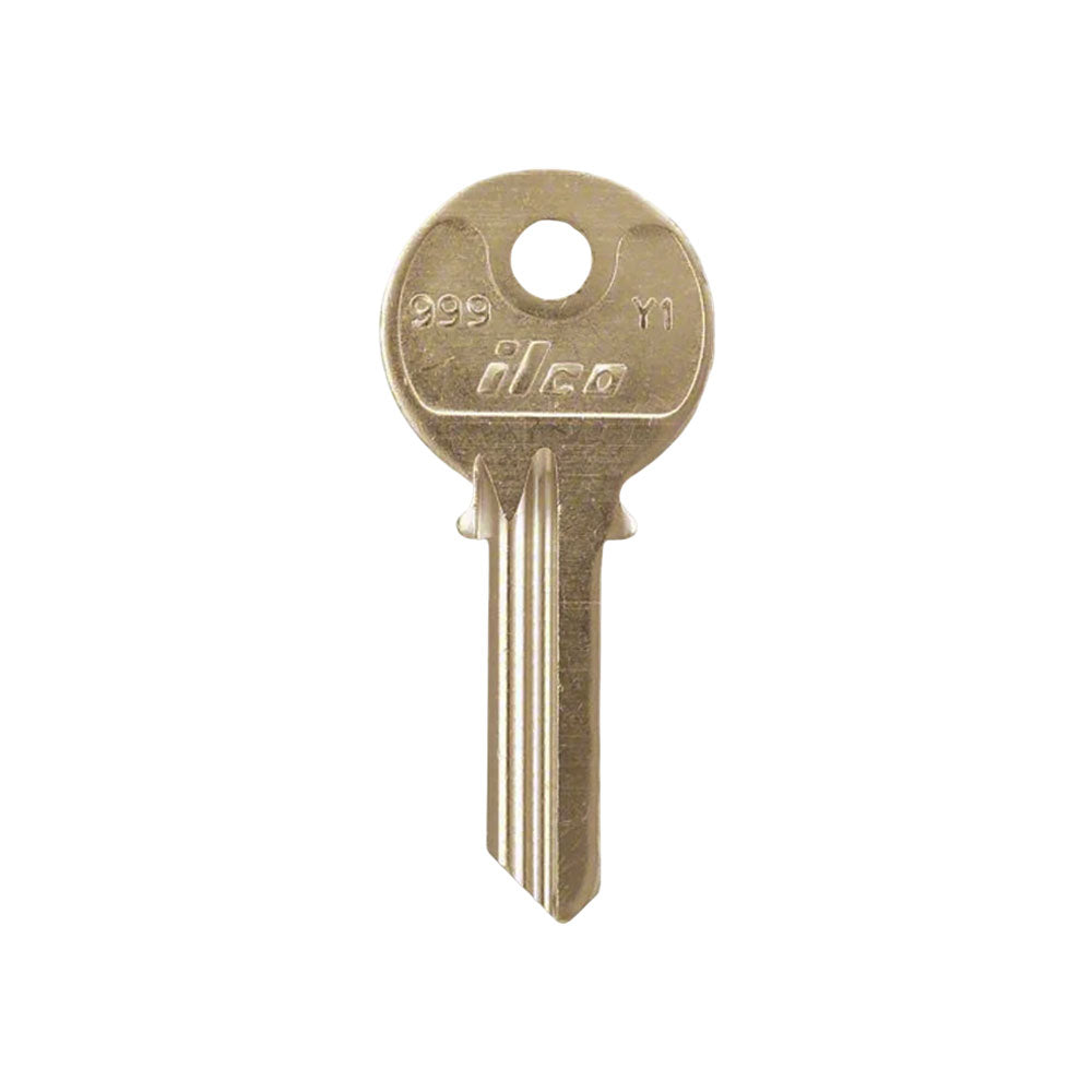 999 5-Pin Yale Key Blank - Brass Finish - YA-41DE / Y1 BR