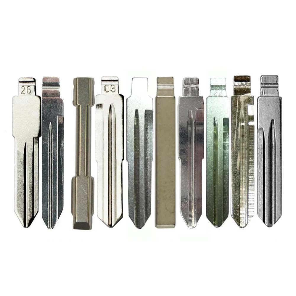 KEYDIY Starter Pack with 50 Universal Remote Flip Key Blades