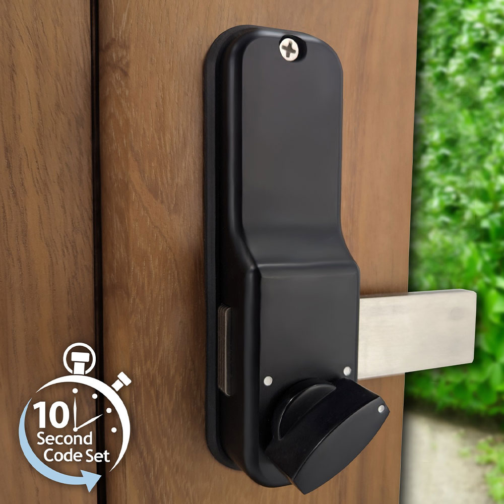 BorgLocks BL4305 ECP Marine Grade Lever Turn Keypad Lock with Inside Rim Fixed Deadbolt