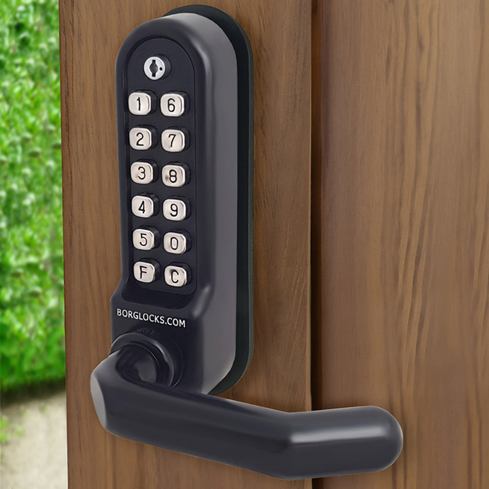 BorgLocks BL5001-ECP Medium/Heavy Duty Round Bar Handle ECP Keypad with Tubular Latch and Passage Mode
