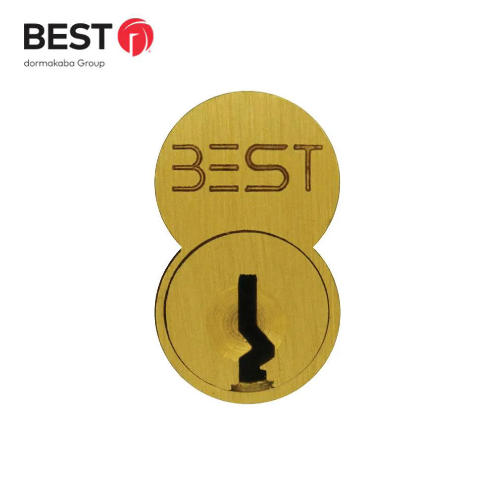 BEST - 1C6G1606 - Standard 6 Pin G Keyway - 606 (Satin Brass Finish)