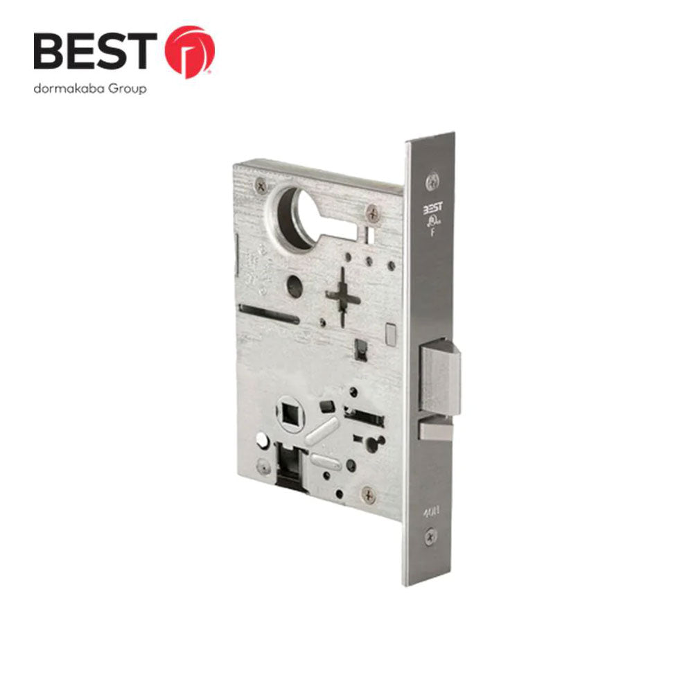 BEST - 45HCAS - Mortise Lock for Storeroom Deadbolt Lockbody - Field Reversible Handing - Grade 1 - US26D (Satin Chrome-626)