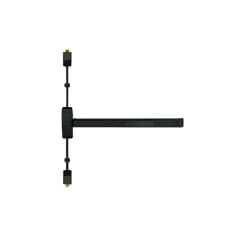 Cal-Royal - A9860V3684 - Surface Vertical Rod Exit Device with Left Hand Reverse and 36" Door Width - Grade 1 - US1 - Flat Black Coated (622)