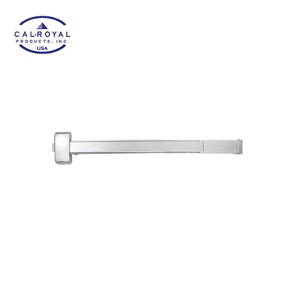 Cal-Royal - AF2200EO36 - Rim Push Bar Exit Panic Device with Fire Rated and 36" Door Width - Grade 1 - Aluminum Finish