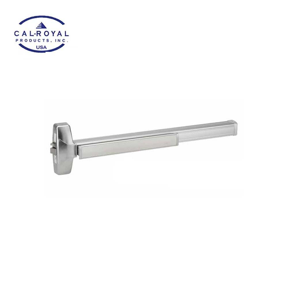Cal-Royal - A7700EO36 - Rim Exit Device with Fire Rated and 36" Door Width - US32D - Satin Stainless Steel (630)