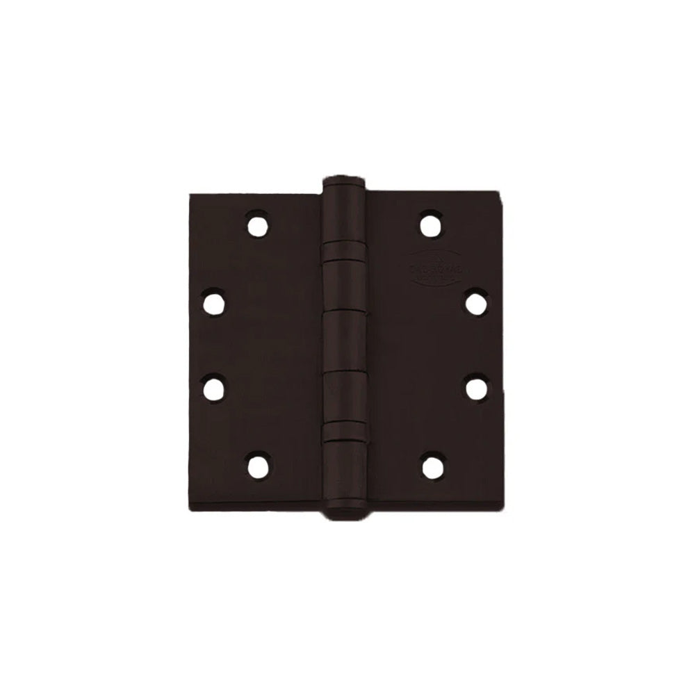 Cal-Royal - BB31 - Two Ball Bearing Five Knuckle Square Corner with 4-1/2" x 4-1/2" - Grade 1 - US10B - Dark Oxidized Satin Bronze Oil Rubbed (613)