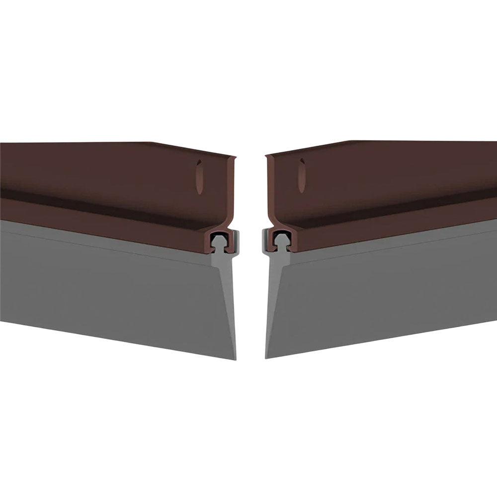 Cal-Royal - BTS-103 - Door Bottom Sweep made of Extruded Retainer and Vinyl Insert - 36 Inch - Dark Bronze Anodized Aluminum (313) (Pack of 2)