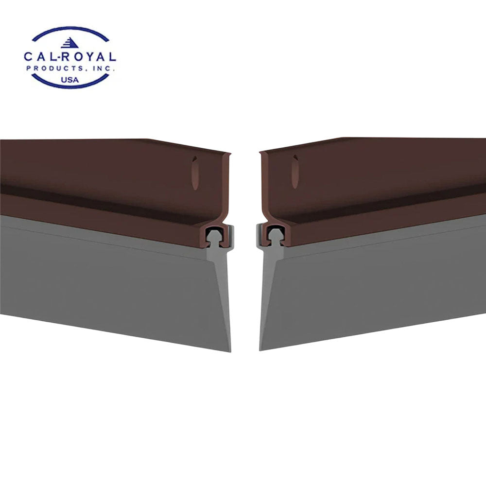 Cal-Royal - BTS-103 - Door Bottom Sweep made of Extruded Retainer and Vinyl Insert - 48 Inch - Dark Bronze Anodized Aluminum (313) (Pack of 2)