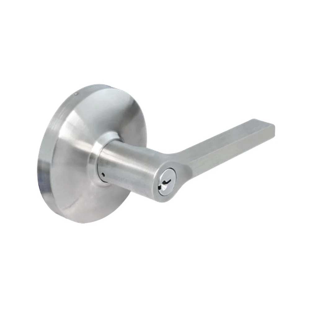 Cal-Royal - C2-LON01 - Cylindrical Clutch Mechanism Entrance Push Button Tuscany Series Lever Lock - Grade 2