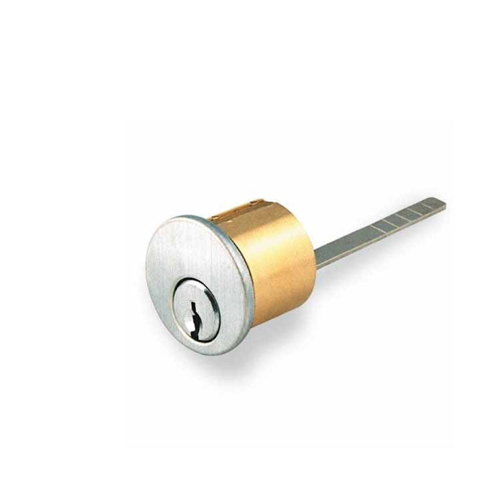 Cal-Royal - CX96RIM - Rim Cylinder with Mounting Plate & Screws - Schlage C keyway - 6-Pin - Length 1-1/8"