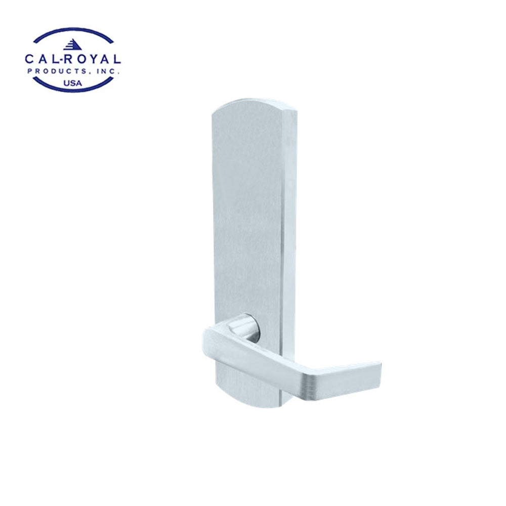 Cal-Royal - ESC7740 - Privacy Rigid Escutcheon Exit Device Lever Trim with 2-3/4" Backset - Grade 1 - US26D - Satin Chromium Plated (626)