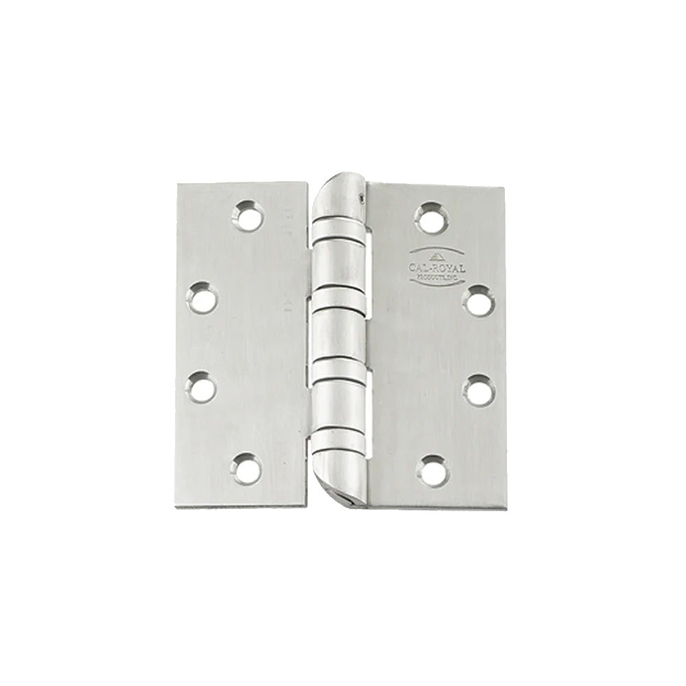 Cal-Royal - HOSBB5200 - Full Mortise Heavy Weight Four Ball Bearing Hinges Hospital Tip with Non-Removable Pin and 4-1/2" x 4-1/2" - US26D - Satin Chromium Plated (626)