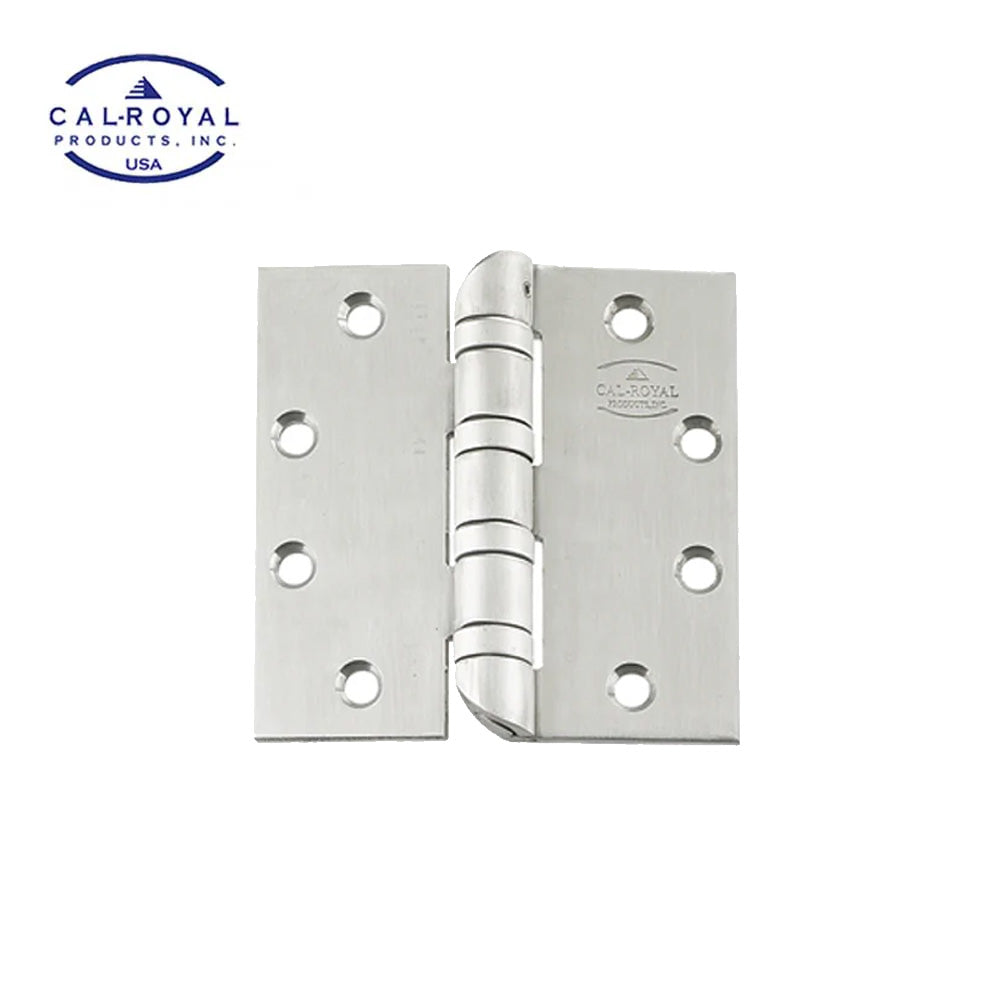 Cal-Royal - HOSBB5210 - Full Mortise Heavy Weight Four Ball Bearing Hinge with Non-Removable Pin and 5" x 4-1/2" - US26D - Satin Chromium Plated (626)