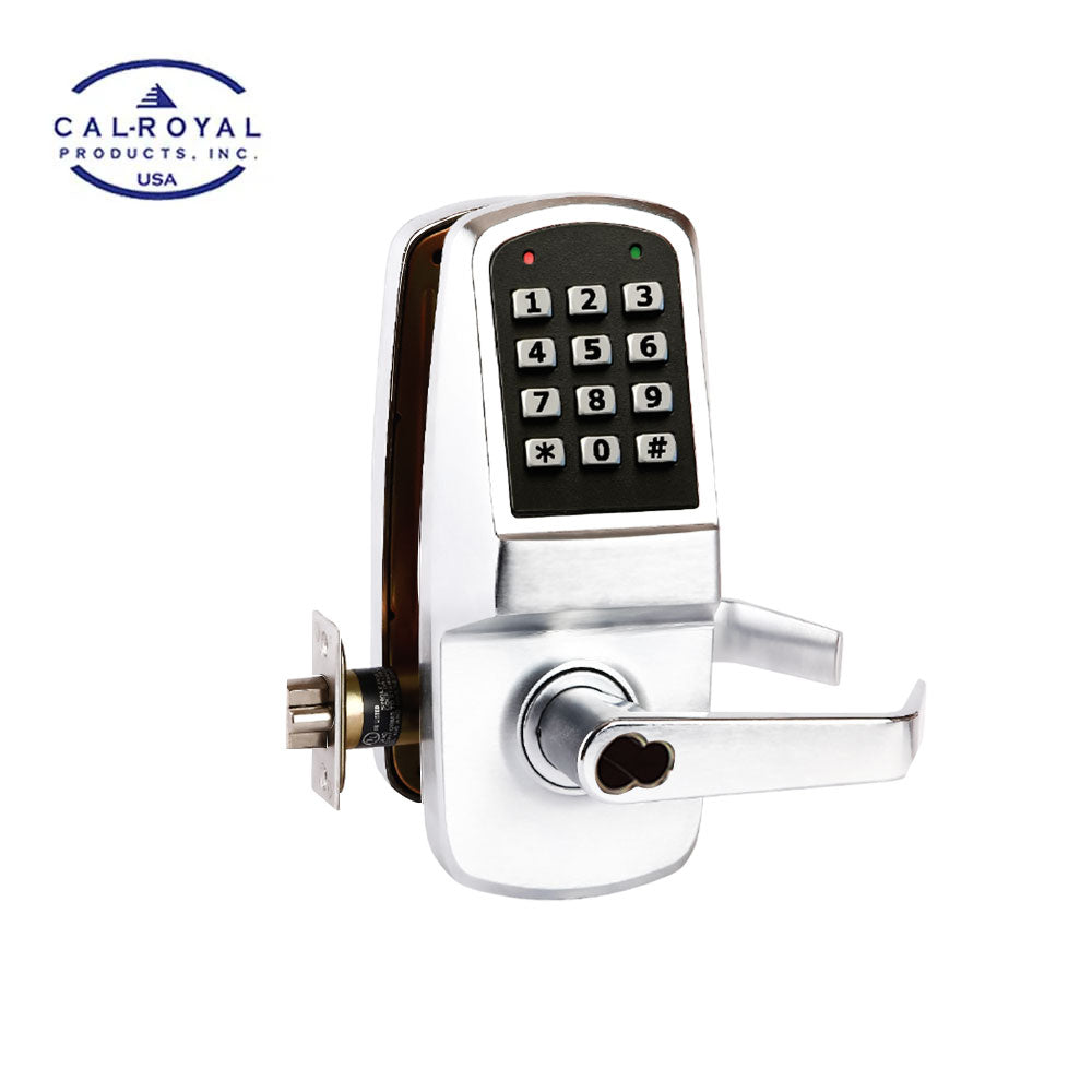 Cal-Royal - ICCR8000 - Heavy Duty Digital Keypad Door Lock with Clutch Technology and Interchangeable Core - Entrance Function - Grade 1