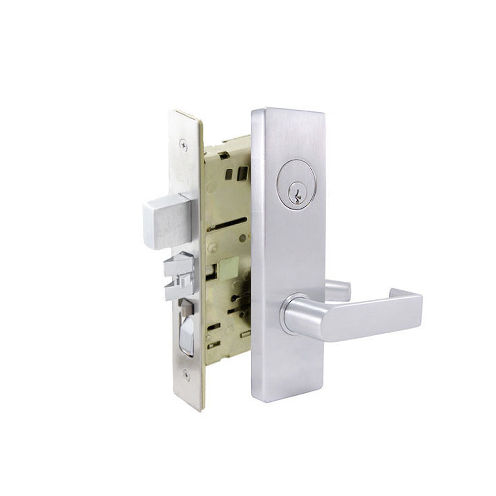 Cal-Royal - NM8466 - NM Series Heavy Duty Store Door Lock Mortise Lockset with 2-3/4" Backset - Grade 1
