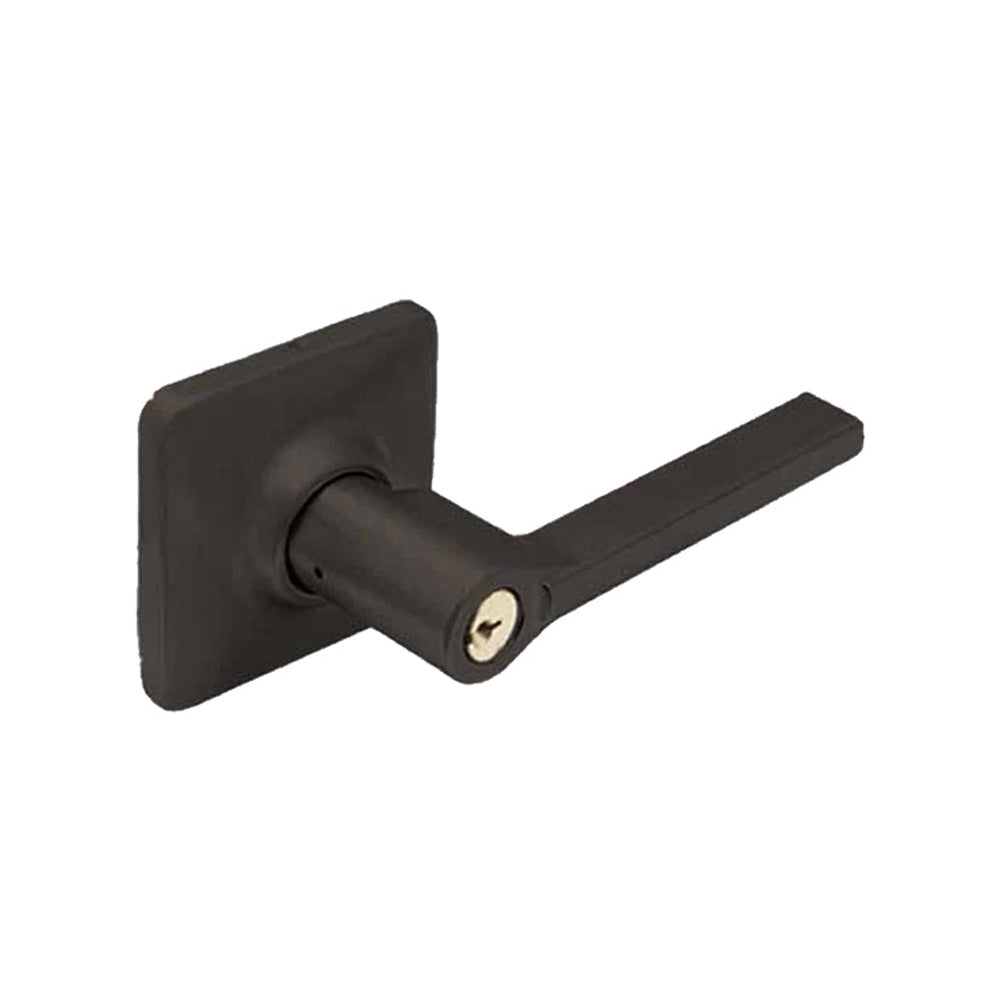 Cal-Royal - ROC05-SQ - Challenger - Storeroom Standard Duty Cylindrical Lever Set with Square Rose - US1 - Flat Black Coated (622)