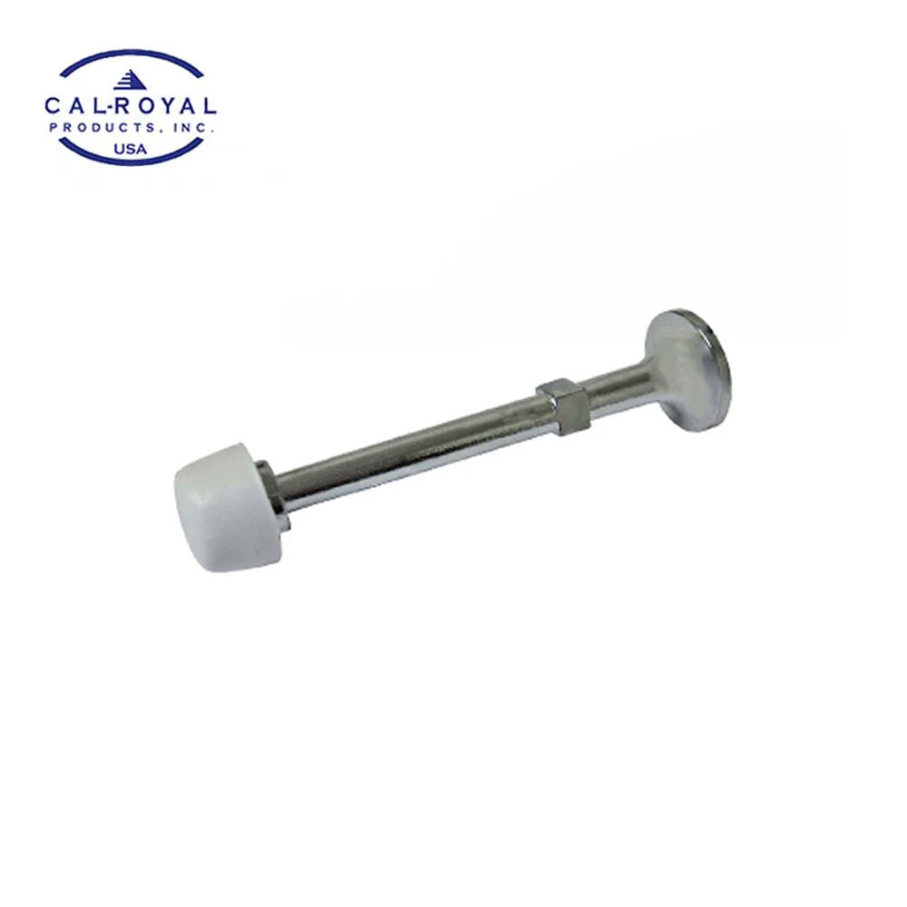 Cal-Royal - RS92 - Cast Rigid Door Stop with Molded Screw and 3" Projection - Satin Nickel