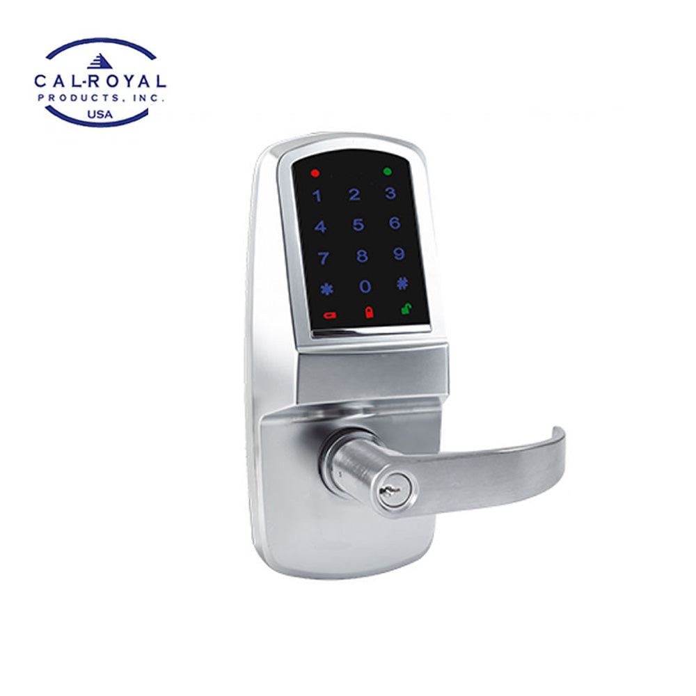 Cal-Royal - CR6100 - Digital Touch Screen Door Lever Lock with SPA Lever Design - Grade 1