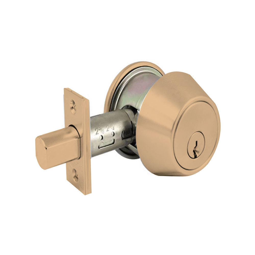 Cal-Royal - ULT360 - Heavy duty Single Cylinder Deadbolt - E0152 ANSI Function - UL listed - Grade 2