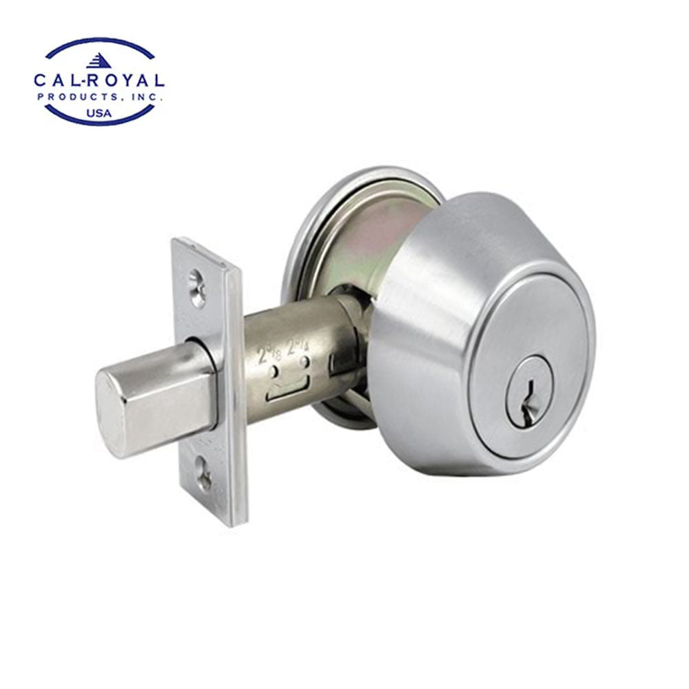 Cal-Royal - ULT360 - Heavy duty Single Cylinder Deadbolt - E0152 ANSI Function - UL listed - Grade 2