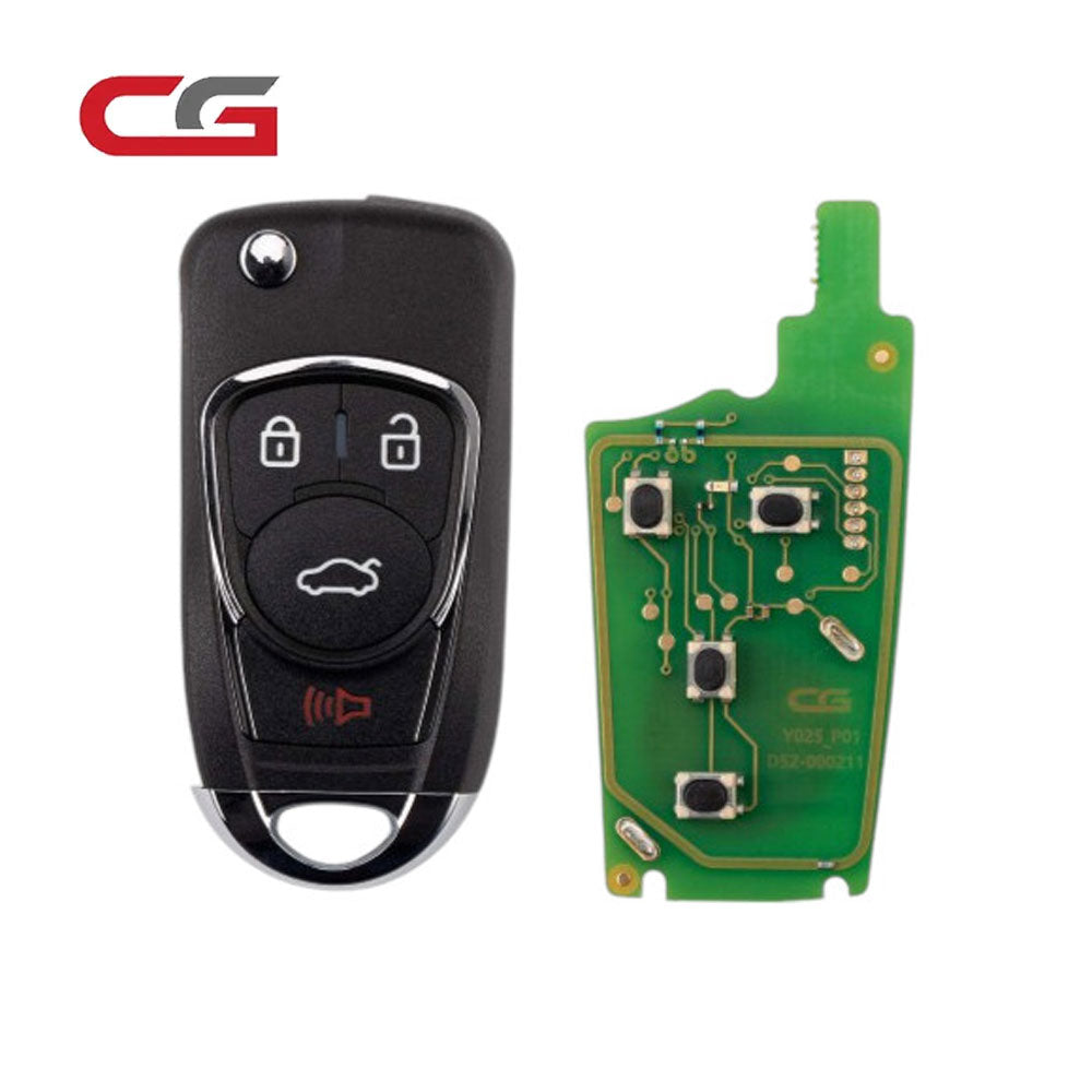 CGDI - A22-3-1 - Buick New Style (Flip-4BTN) 4 Buttons Wire Remote