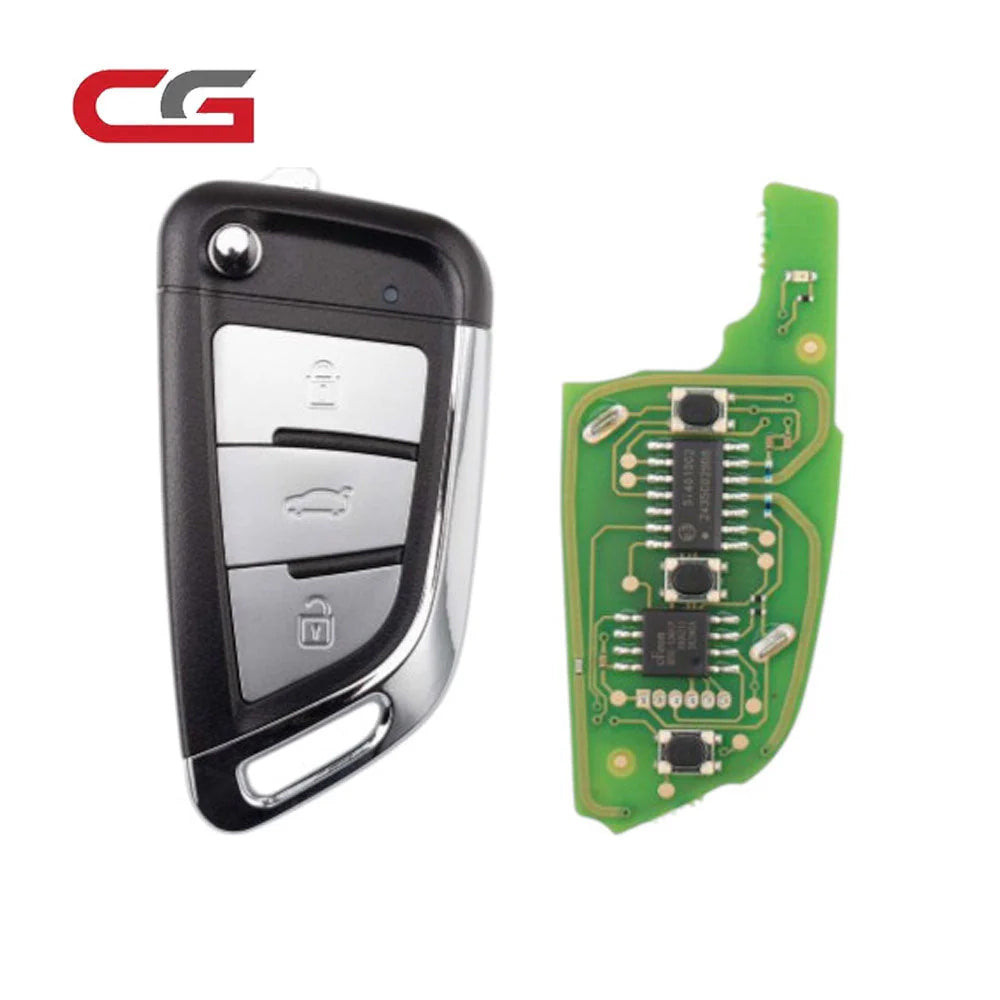 CGDI - C13-000038 - DF (Flip-3BTN) 3 Metal Buttons Wire Remote