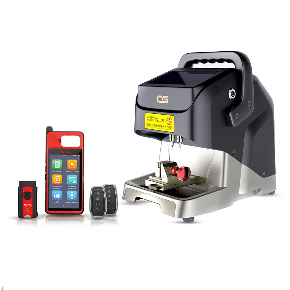 CGDI Godzilla Automatic Key Cutting Machine with KM100 Universal Key Generator Kit Bundle