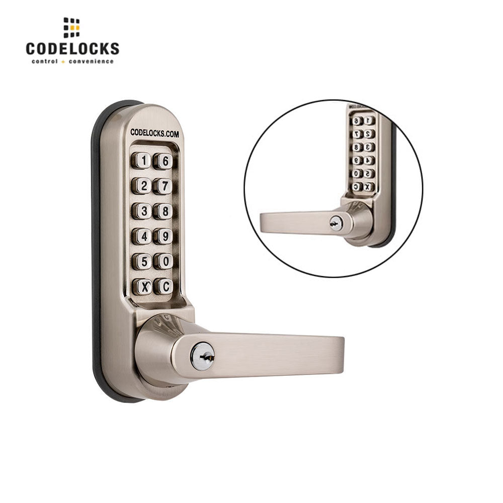 Codelocks CL510 Heavy Duty Tubular Mortise Lock Back to Back with Key Override