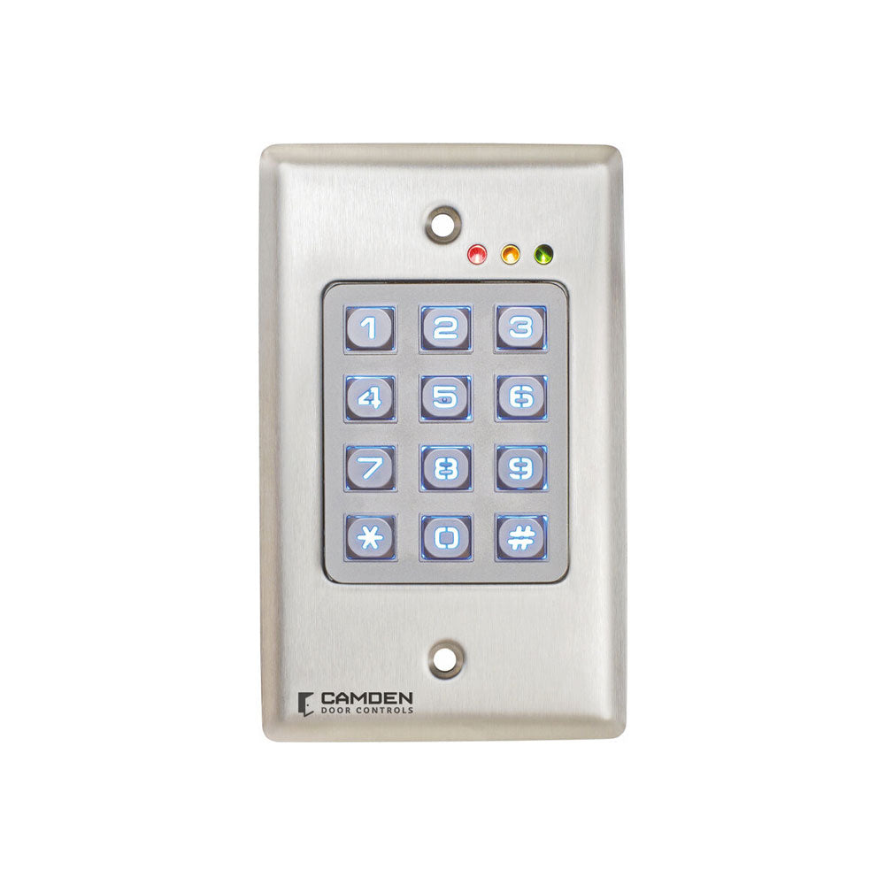 Camden CM-120WV2 Vandal Resistant Backlit Outdoor Keypad 999 Users - 12/24V AC/DC