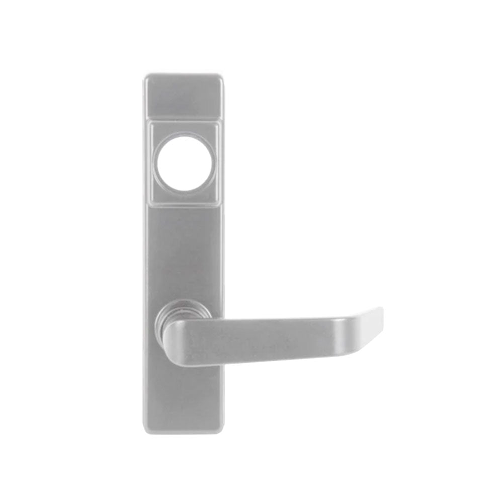 Detex - 09BN - BN Lever Trim with Cylinder Hole - for Value Series Devices - Aluminum Painted