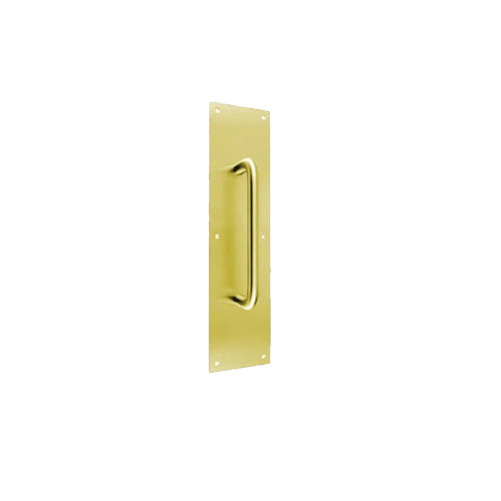 Don-Jo - 7011-605 - Pull Plate 3-1/2 Width and by 15 Length with 5-1/2 CTC - 605 (Bright Brass Finish)