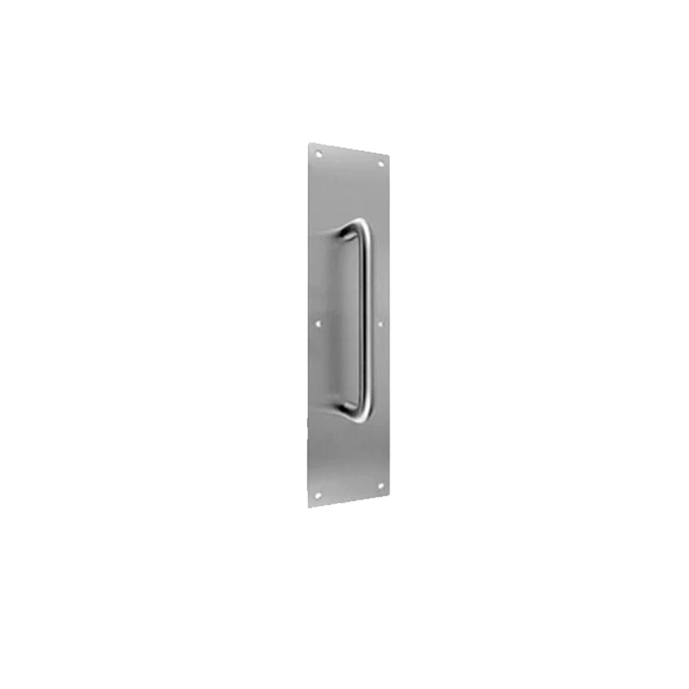 Don-Jo - 7120-628 - Pull Plate 4 Width and 16 Length with 10 CTC - 628 (Satin Aluminum Clear Anodized Finish)
