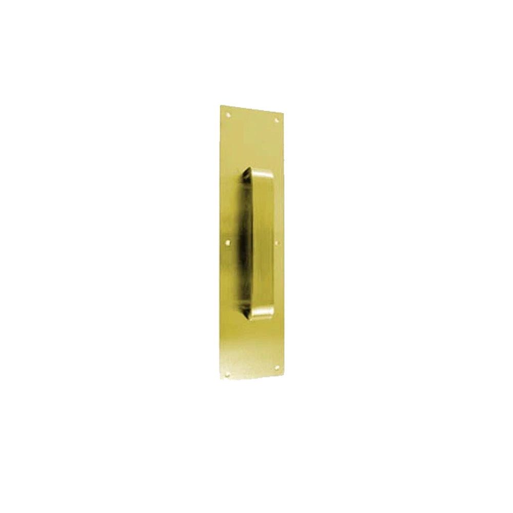 Don-Jo - 7130-605 - Pull Plate 4 Width and 16 Length with 6 CTC - 605 (Bright Brass Finish)