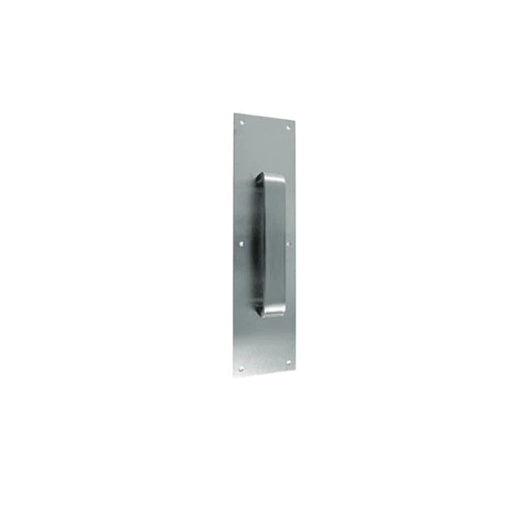 Don-Jo - 7131-628 - Pull Plate 4 Width and 16 Length with 8 CTC - 628 (Satin Aluminum Clear Anodized Finish)