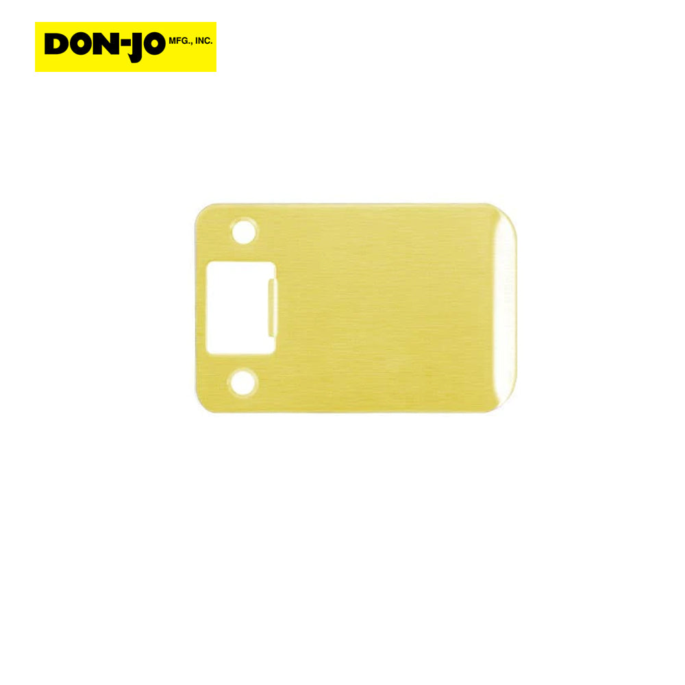 Don-Jo - 9115-609-RC - Extended Lip Strike with 1-1/2 width and 2-1/4 Height - 609 (Satin Brass Finish)