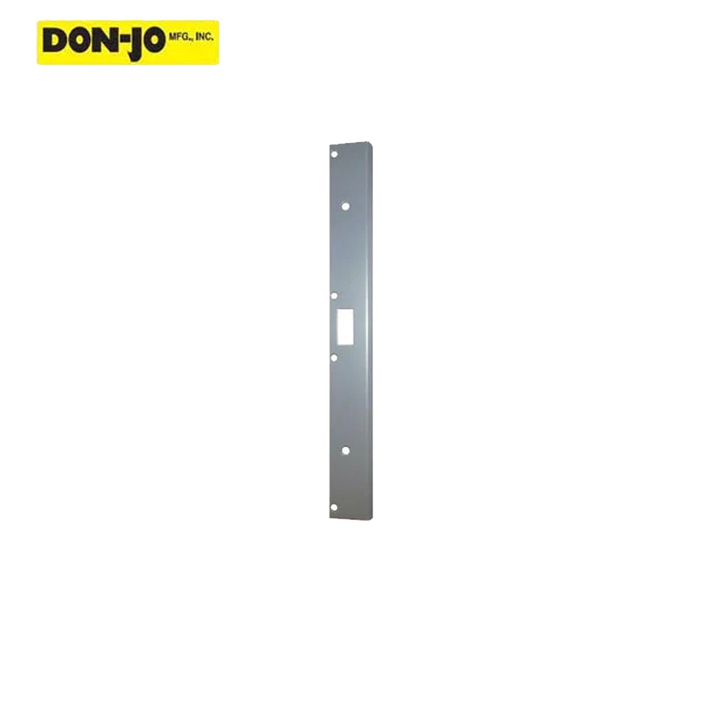 Don-Jo - AST-21341-SL - Single Hole Security Strike, 18 by 1-3/4 - Cylindrical Lock or Deadbolt - 689 (Aluminum Painted)