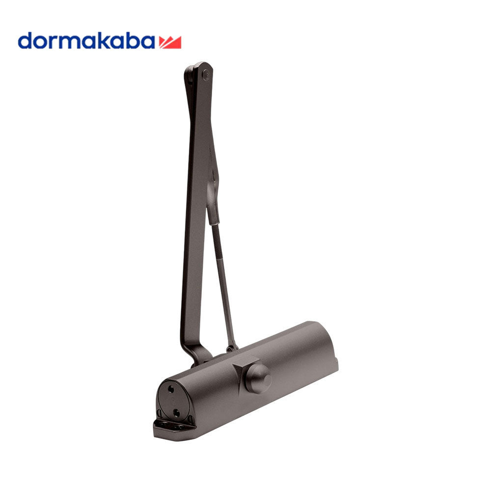 Dormakaba - 7304 - Surface Mount Closer with Round Arm and Spring Size 4 - Tri Mount - Grade 1 - Dark Bronze Painted
